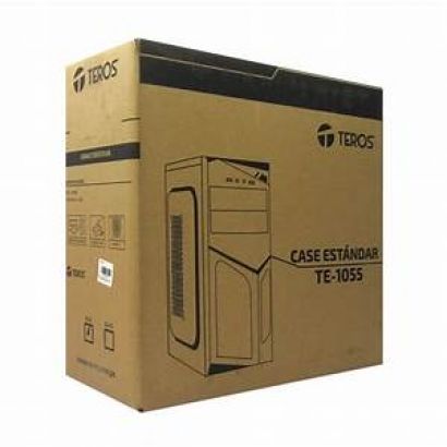 Case Teros TE1055, Mid Tower, ATX, 600W, USB 2.0/ USB 3.0, Audio, Negro/Azul.